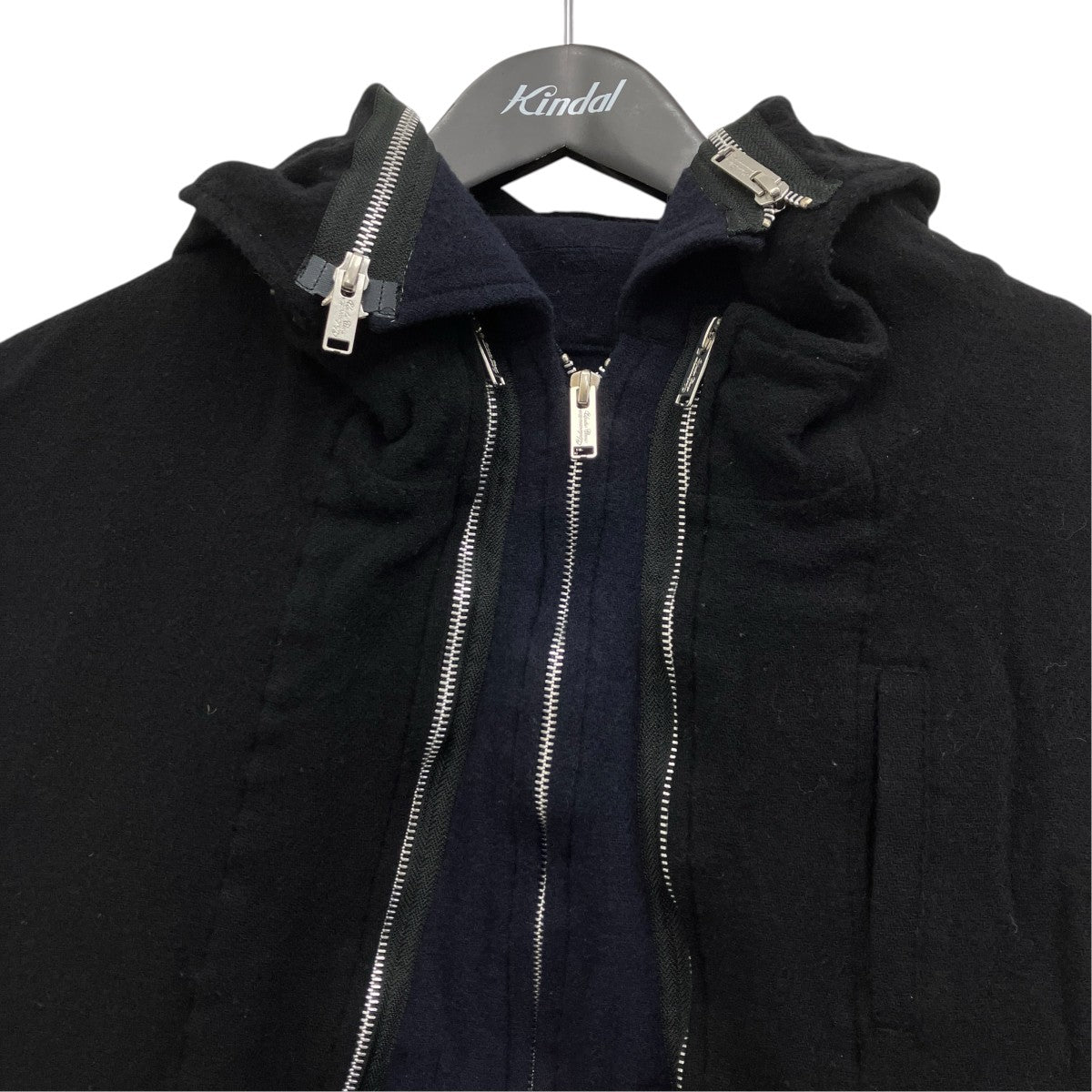 UNDERCOVER 縮絨レイヤードコート 古着・中古-3枚目のアイテム画像