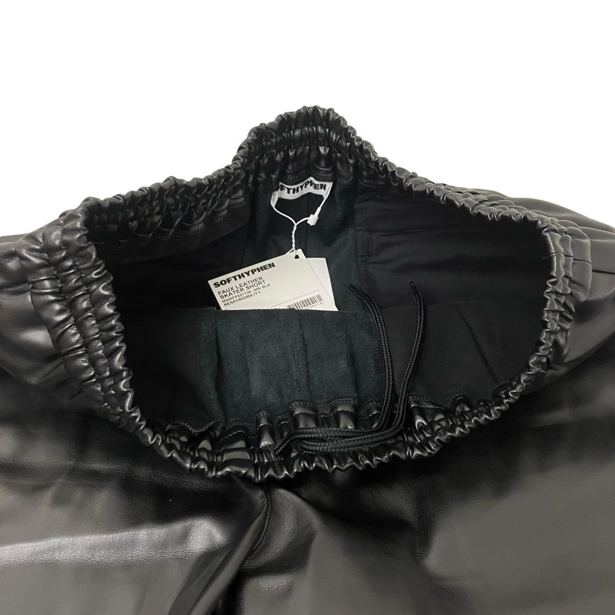 SOFTHYPHEN フェイクレザーハーフパンツ 古着・中古-4枚目のアイテム画像