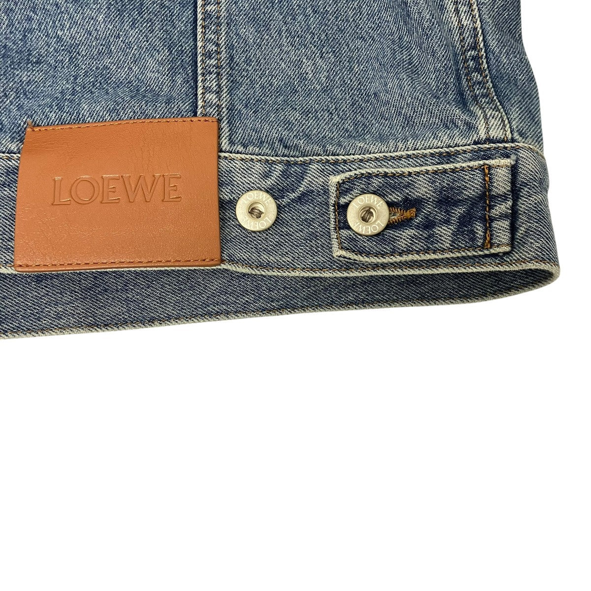 LOEWE アナグラム刺繍デニムジャケット 古着・中古-8枚目のアイテム画像