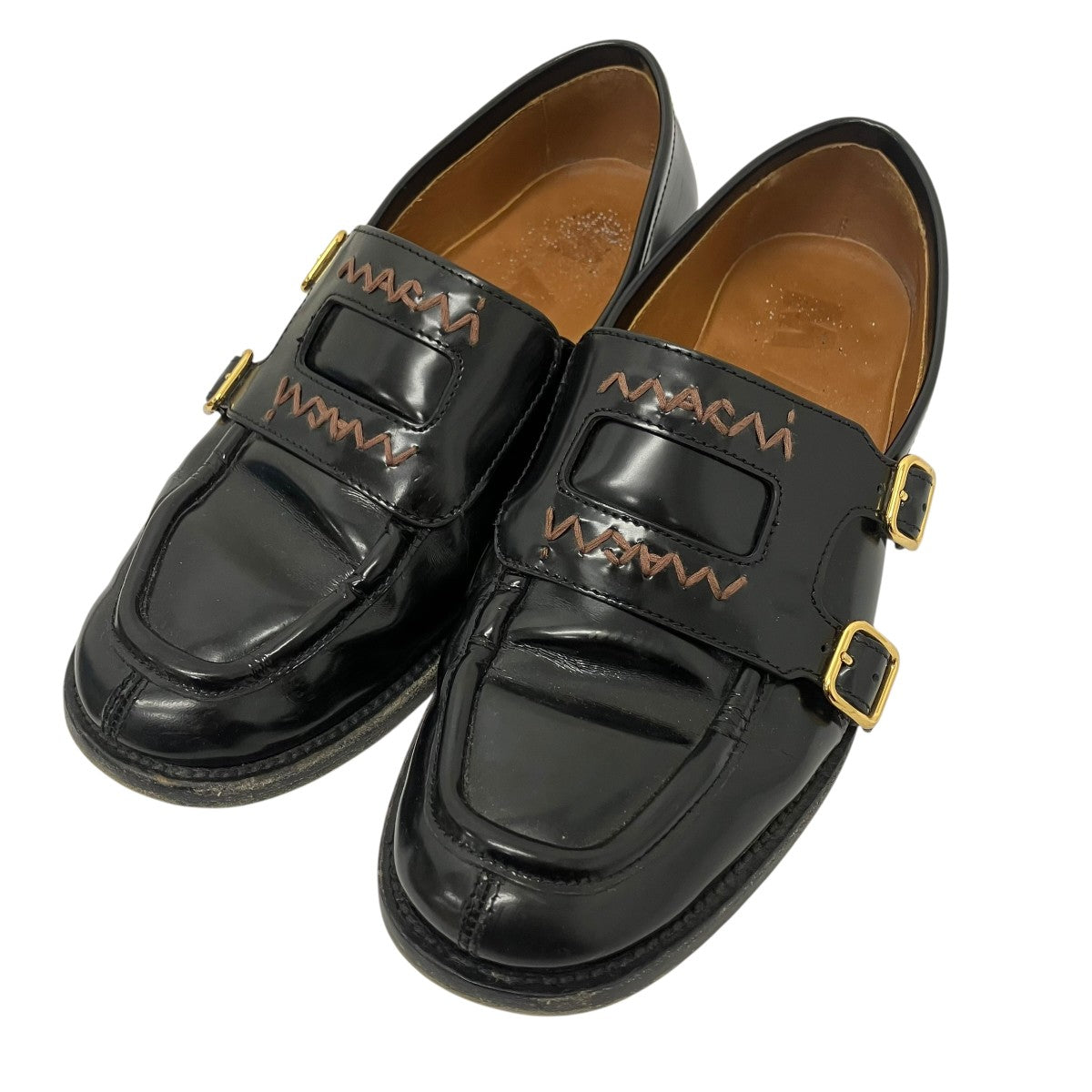 MARNI ダブルバックルローファー 古着・中古-1枚目のアイテム画像