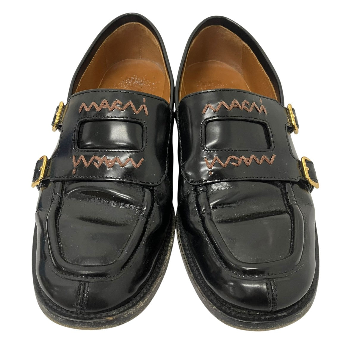 MARNI ダブルバックルローファー 古着・中古-2枚目のアイテム画像
