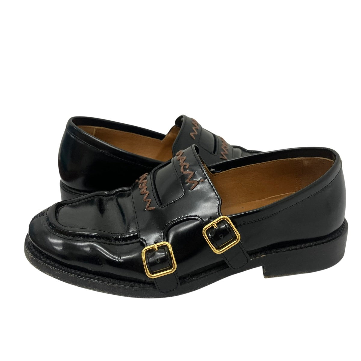 MARNI ダブルバックルローファー 古着・中古-4枚目のアイテム画像