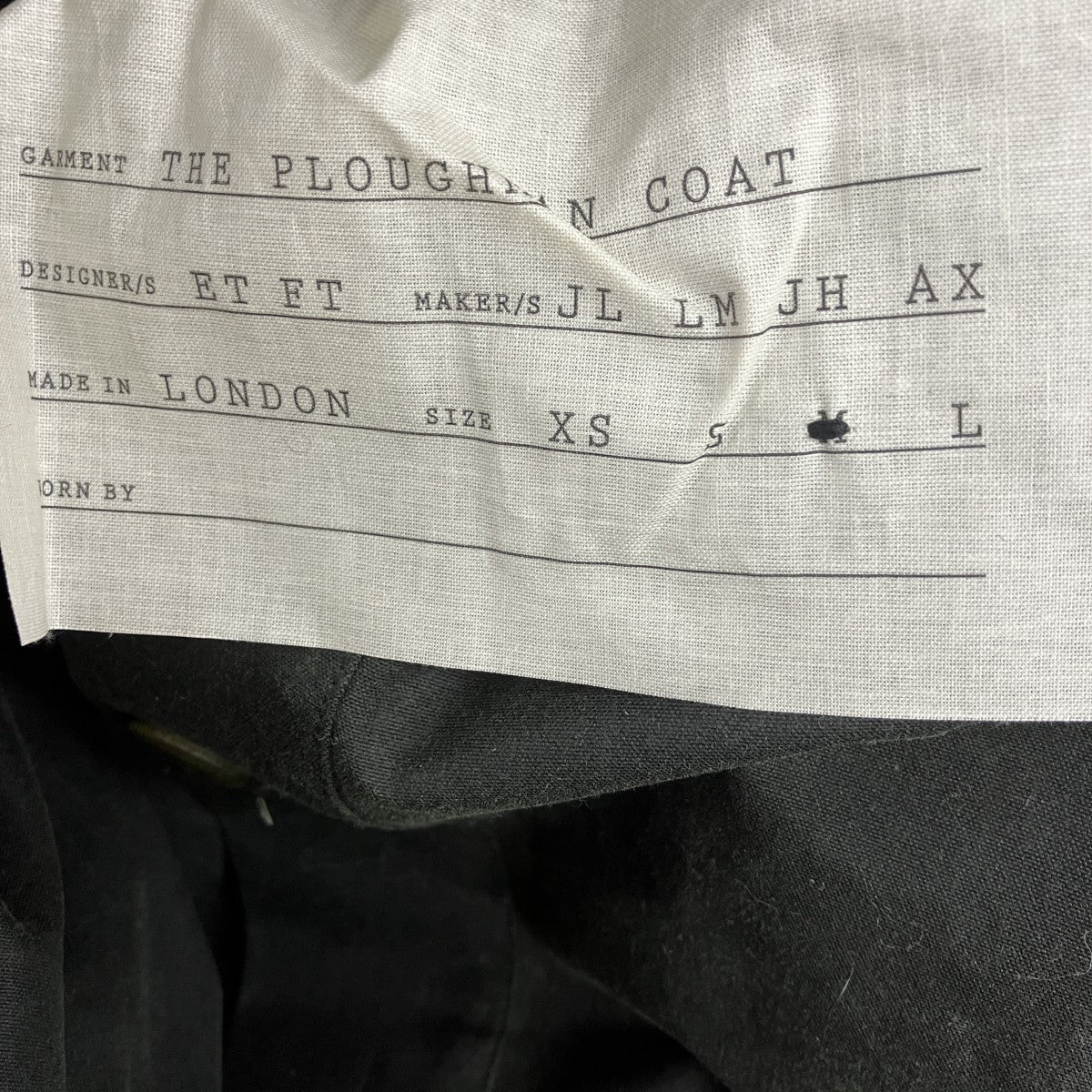 THE PLOUGHMAN COAT ロングコート