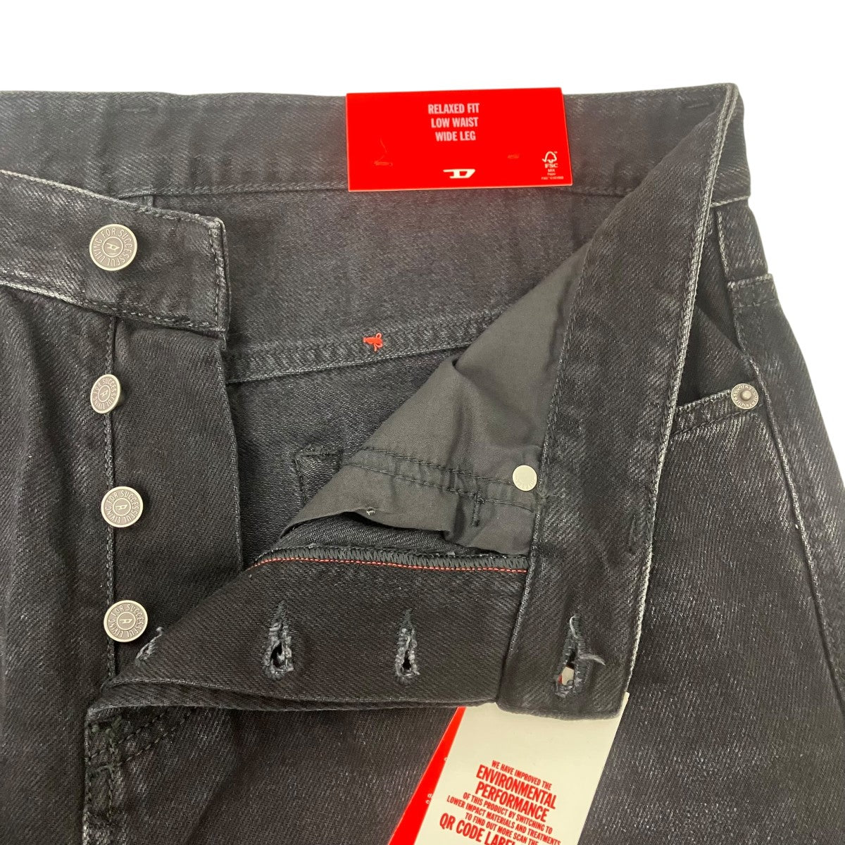 DIESEL 2001 D-MACRO ワイドデニムパンツ 古着・中古-3枚目のアイテム画像