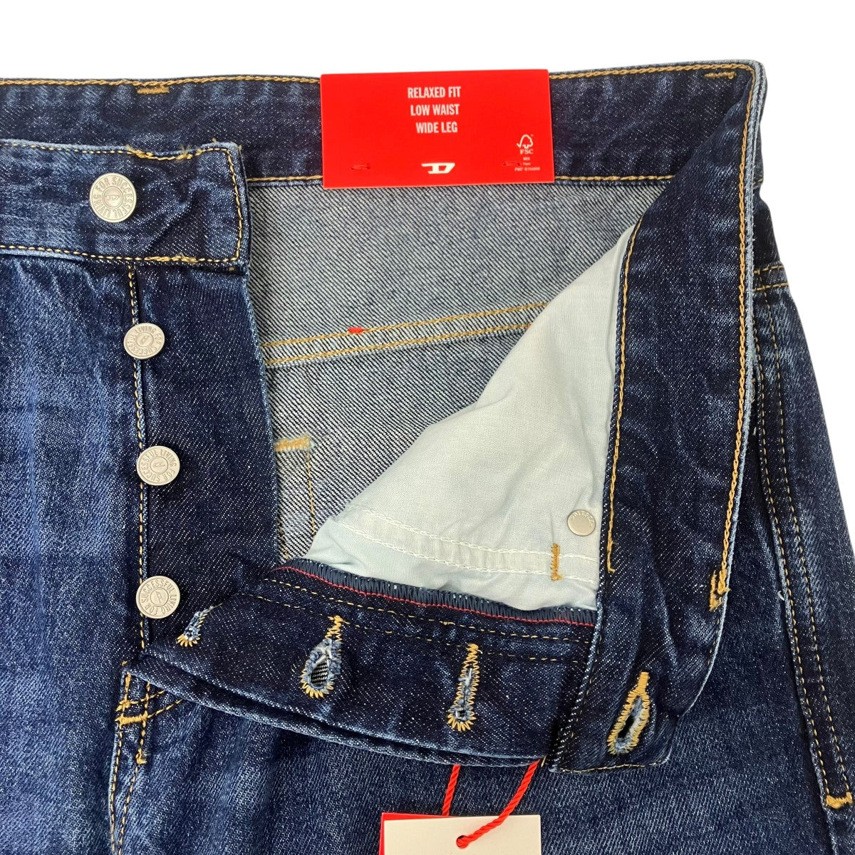 DIESEL ワイドデニムパンツ 古着・中古-3枚目のアイテム画像