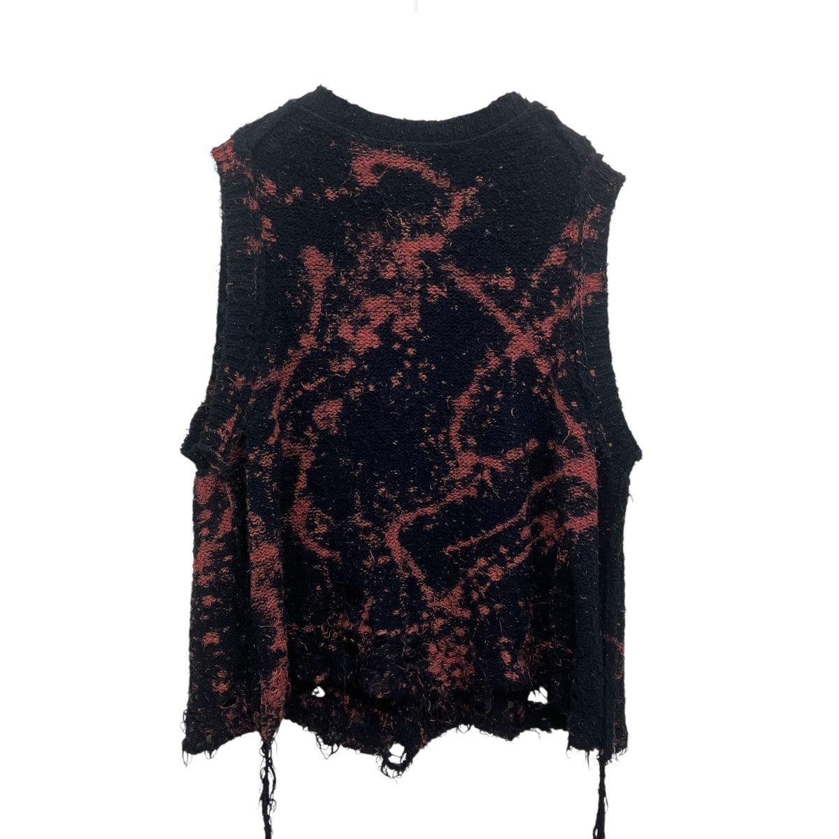 doublet RECYCLE COTTON BLEACHED VEST ニットベスト 古着・中古-2枚目のアイテム画像