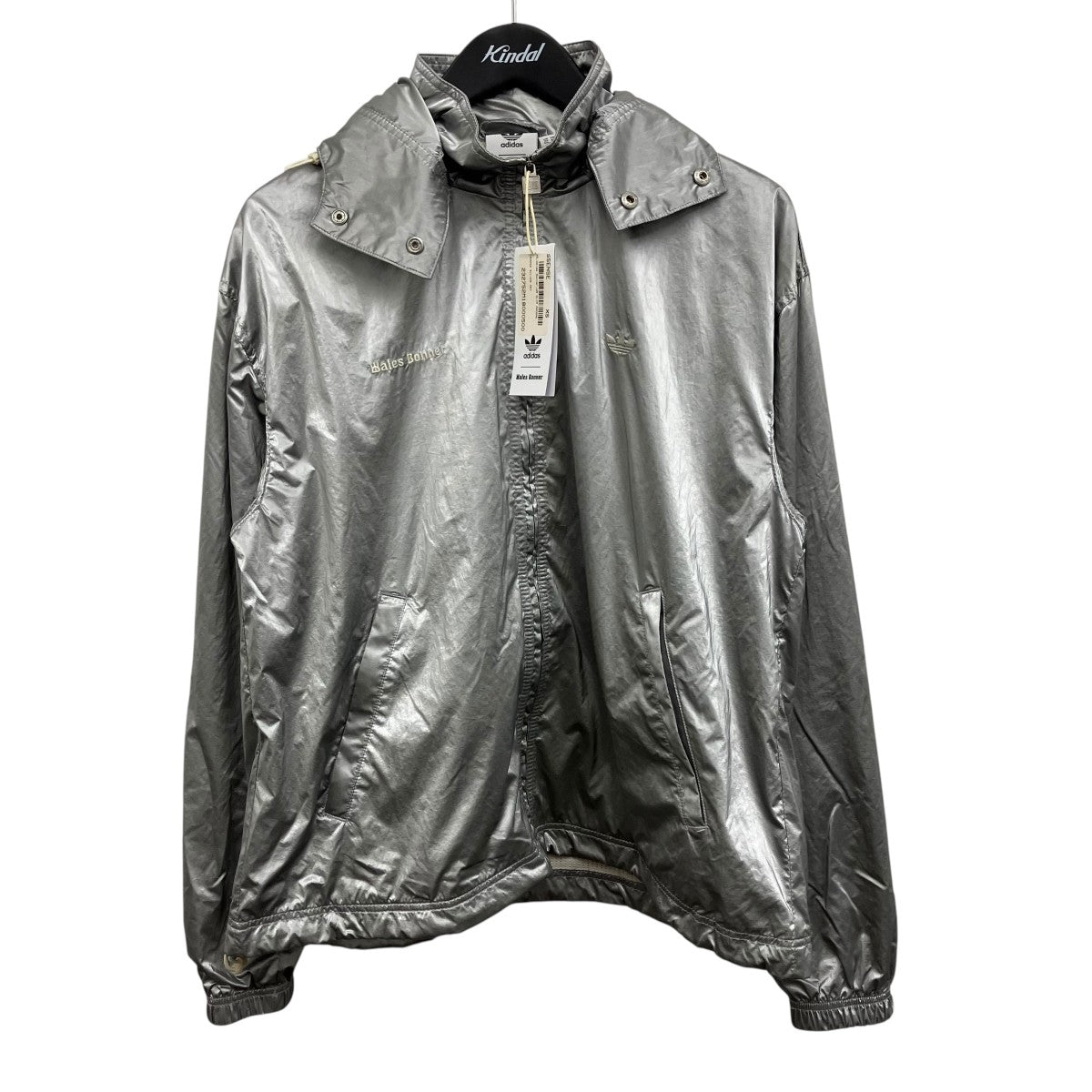 adidas×WALES BONNER シルバーアノラックジャケット 古着・中古-1枚目のアイテム画像