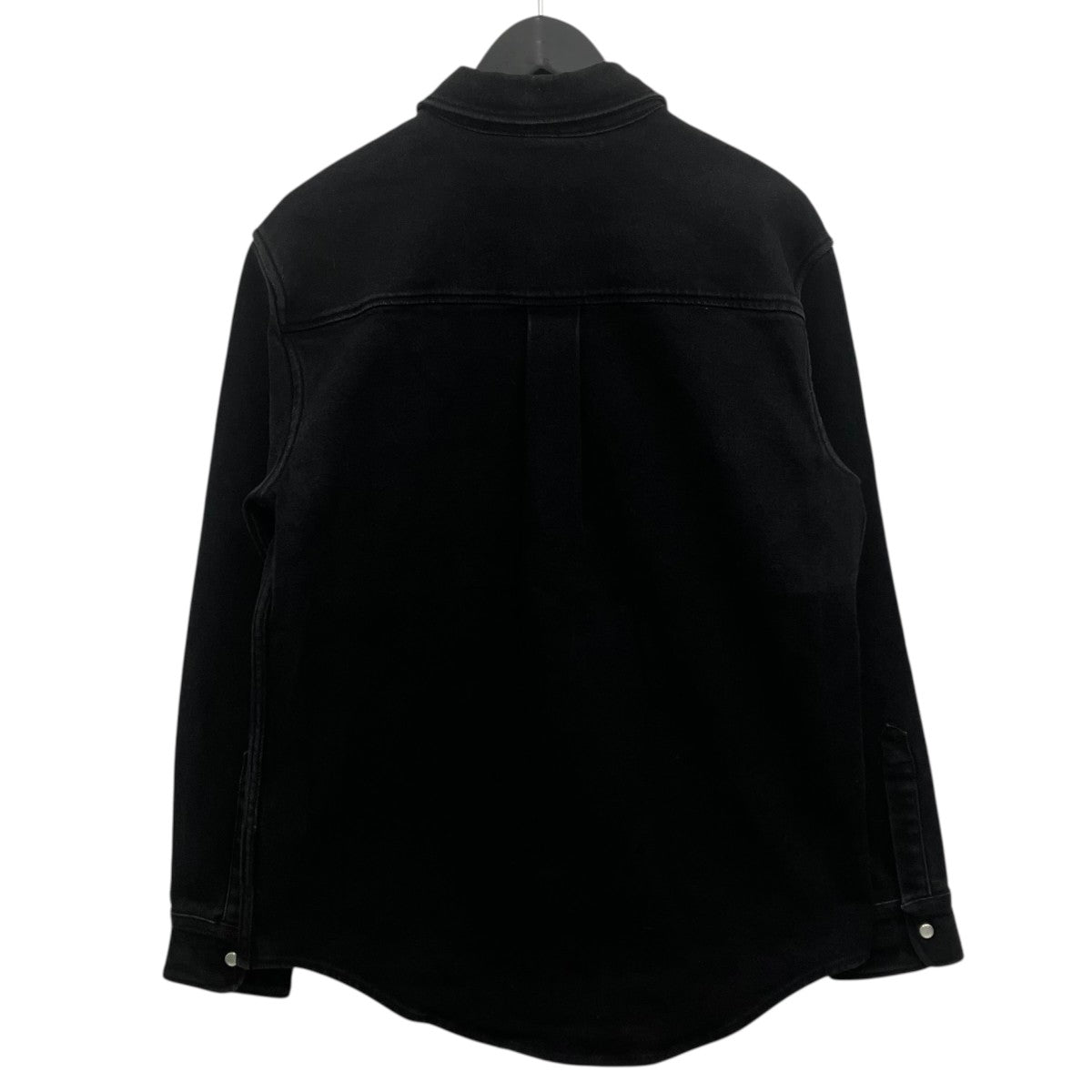 【美品】ami アミパリス ブラックデニムジャケット Sサイズ AMI PARIS(アミパリス) デニムジャケット ブラック サイズ 39｜【公式