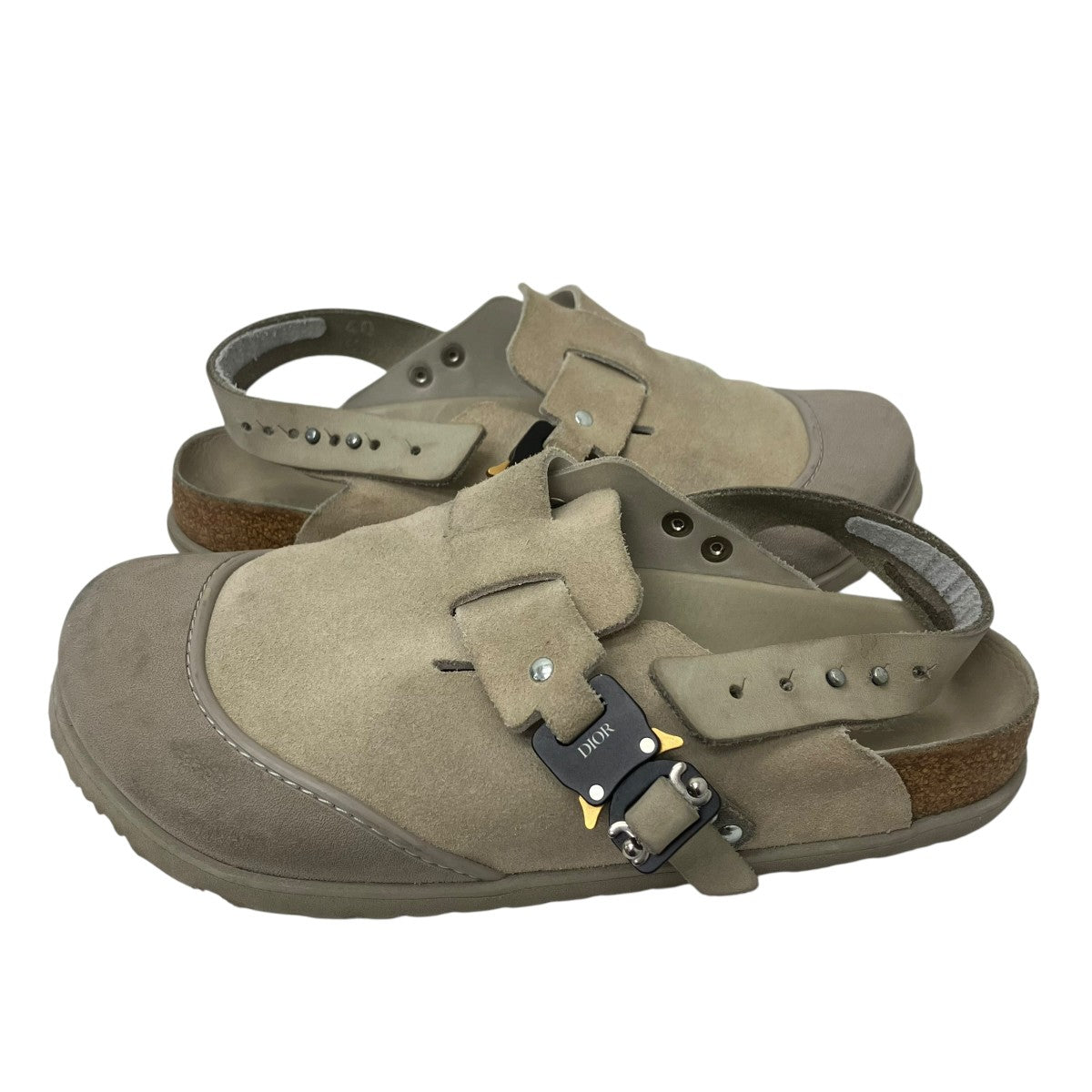 DIOR×BIRKENSTOCK TOKIO SUEDE SLIPPER CARF LEATHERサンダル 古着・中古-3枚目のアイテム画像