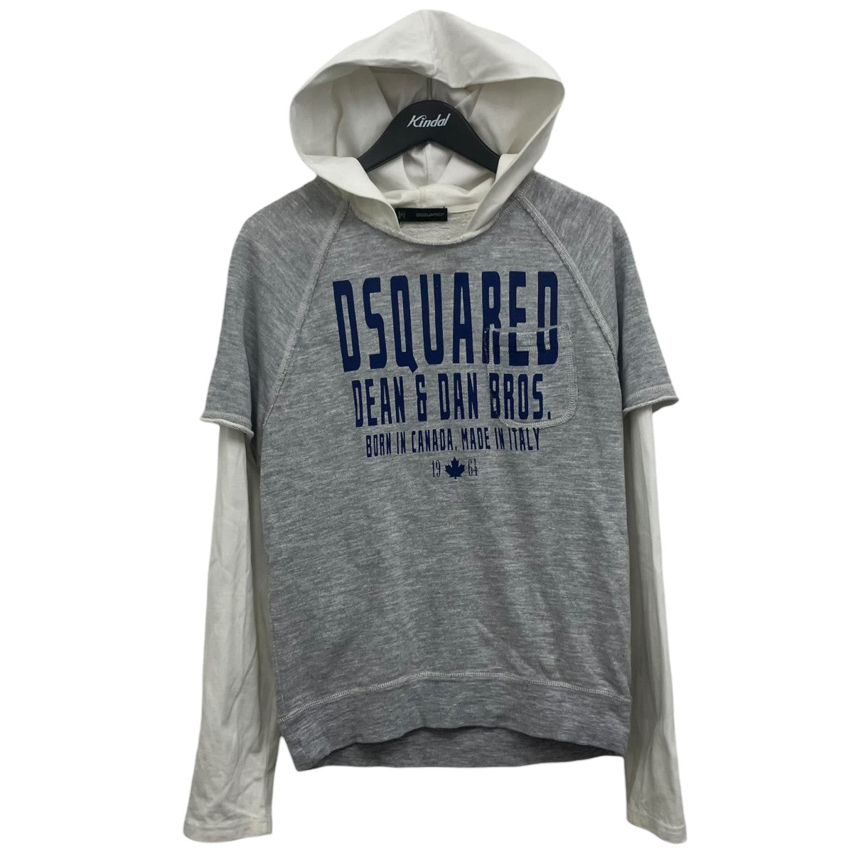 DSQUARED2 レイヤードパーカー 古着・中古-1枚目のアイテム画像