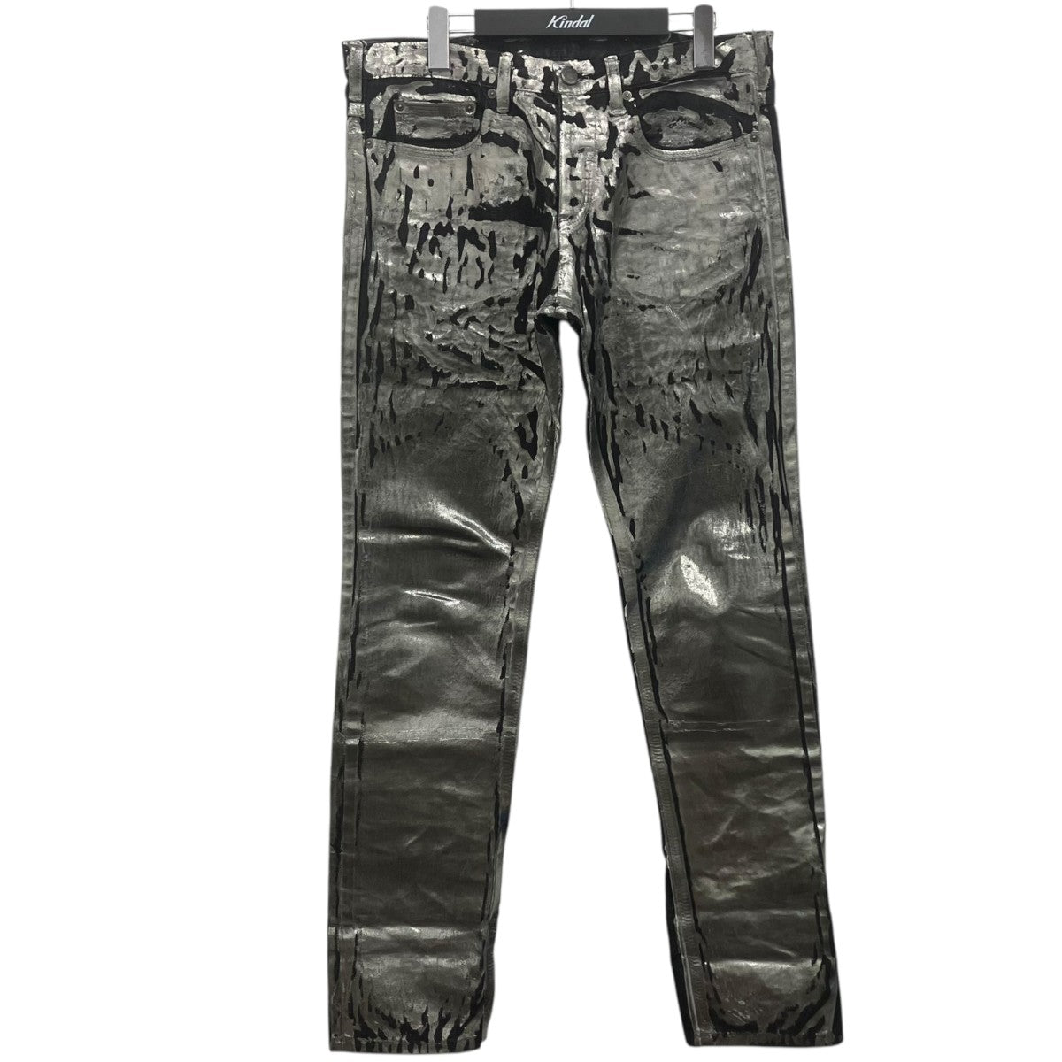 NEIL BARRETT Neil Barrett silver coating denim シルバーペイントコーティングデニム 古着・中古-1枚目のアイテム画像