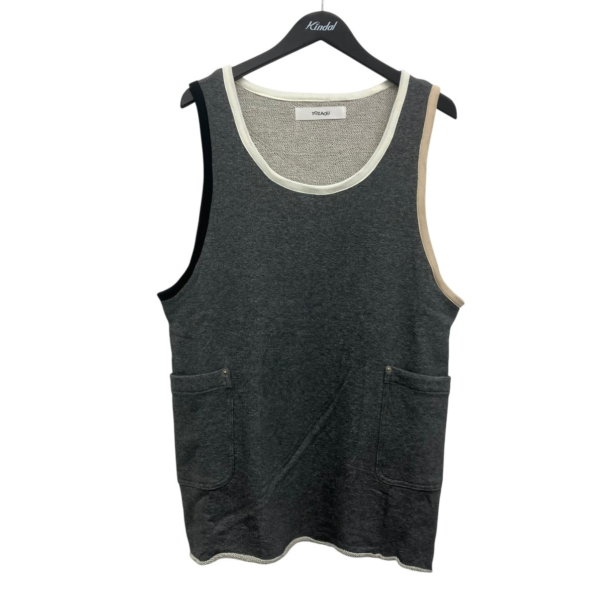 TOZAOU Part Time Apron ノースリーブスウェット 古着・中古-1枚目のアイテム画像