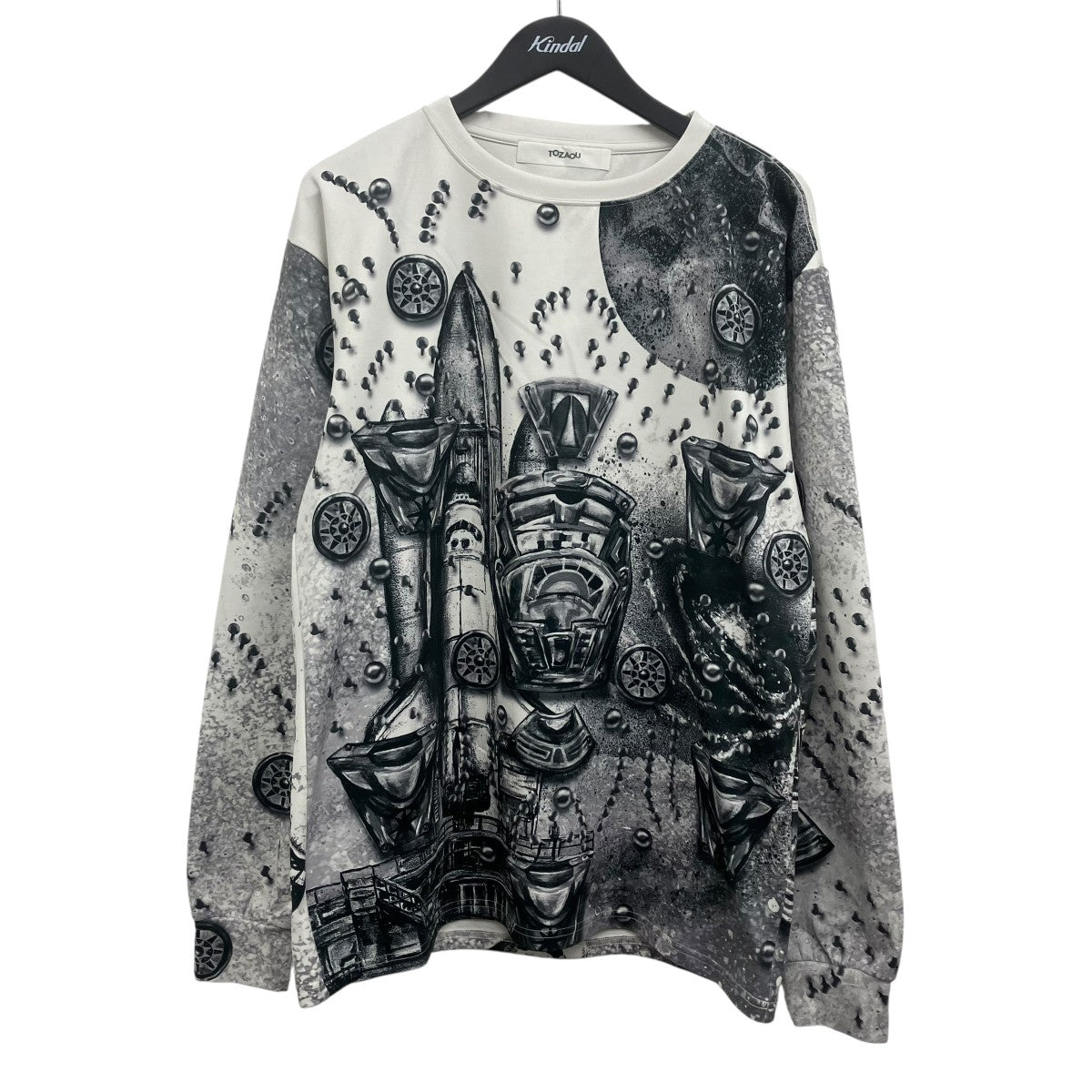 TOZAOU Betman Long Sleeve プリントカットソー 古着・中古-1枚目のアイテム画像