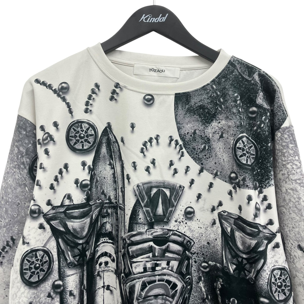 TOZAOU Betman Long Sleeve プリントカットソー 古着・中古-3枚目のアイテム画像