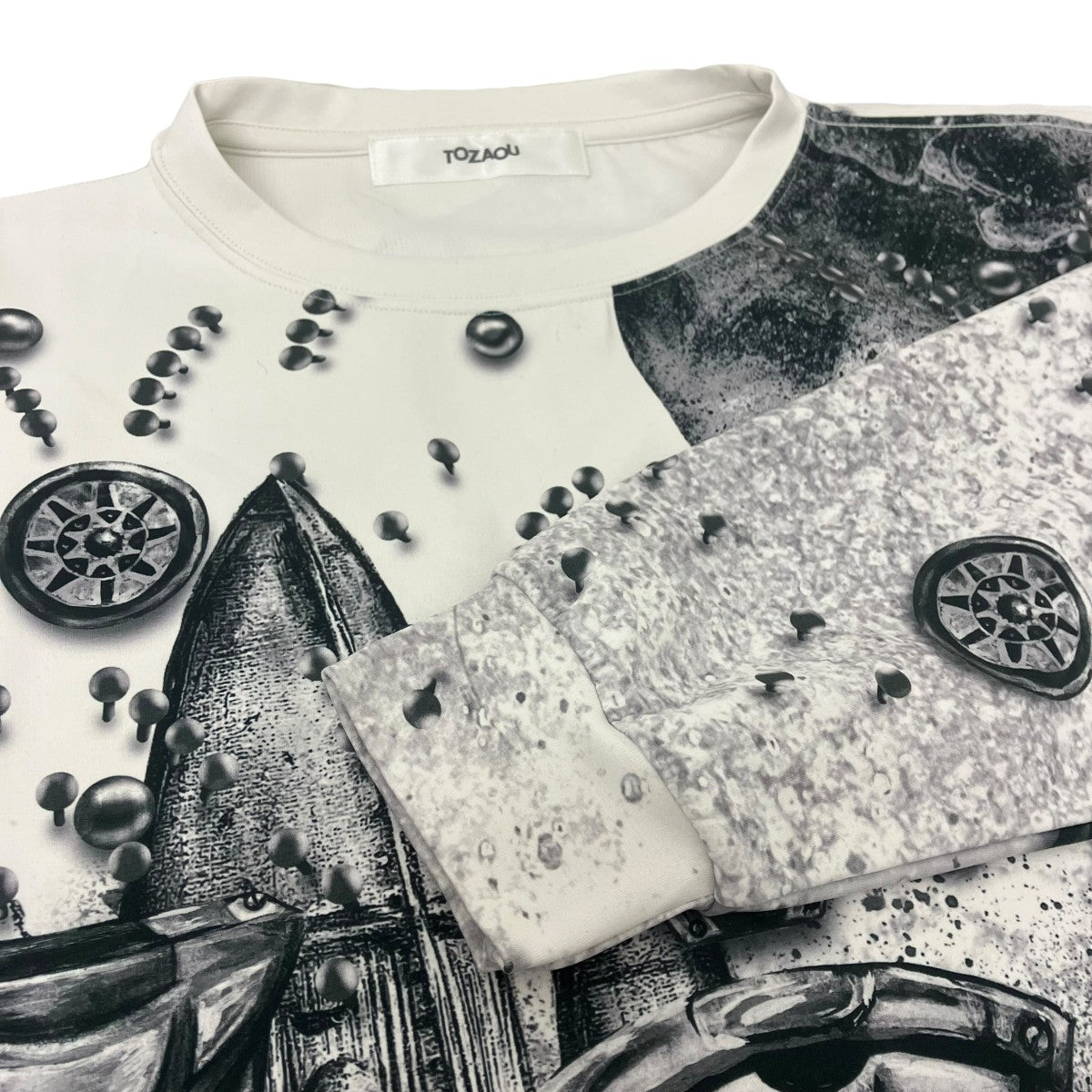 TOZAOU Betman Long Sleeve プリントカットソー 古着・中古-4枚目のアイテム画像