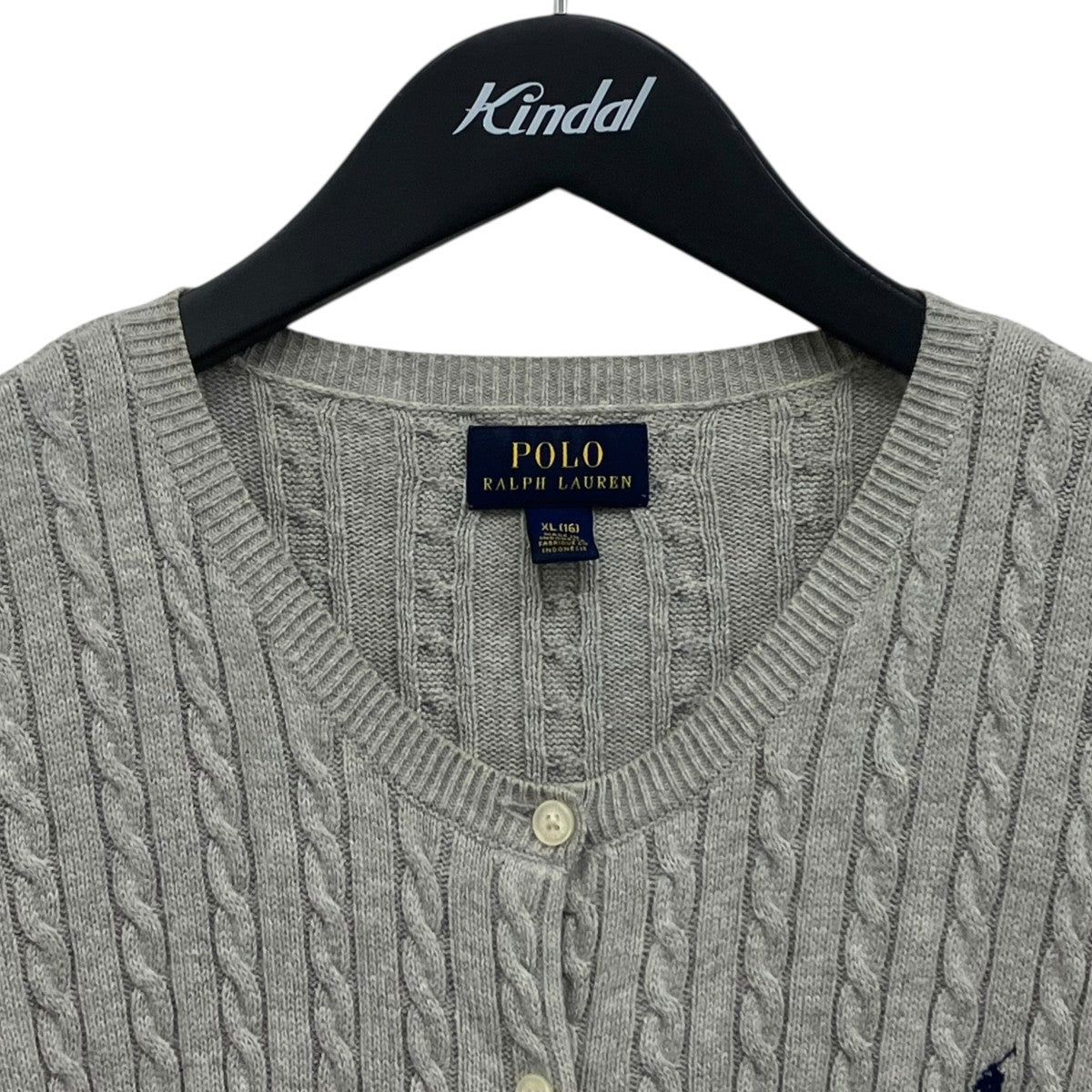POLO RALPH LAUREN ケーブルニットカーディガン 古着・中古-3枚目のアイテム画像