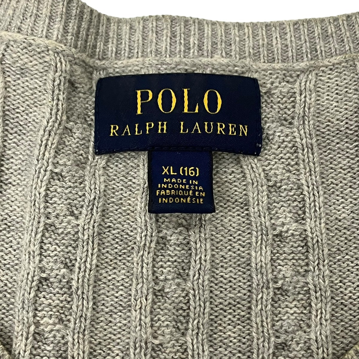 POLO RALPH LAUREN ケーブルニットカーディガン 古着・中古-6枚目のアイテム画像