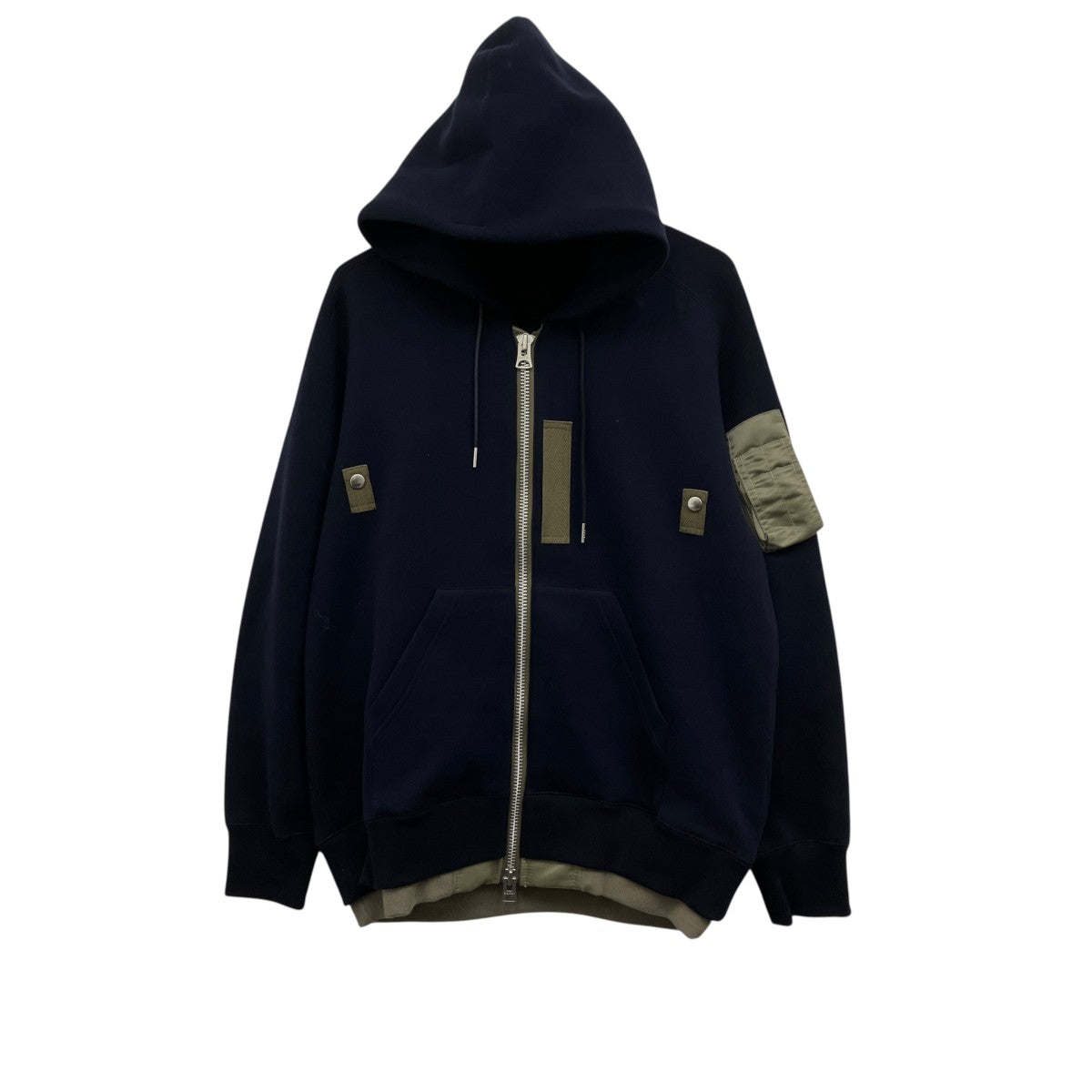 Sponge Sweat x Nylon Twill Hoodie スポンジナイロンツイルジップパーカー