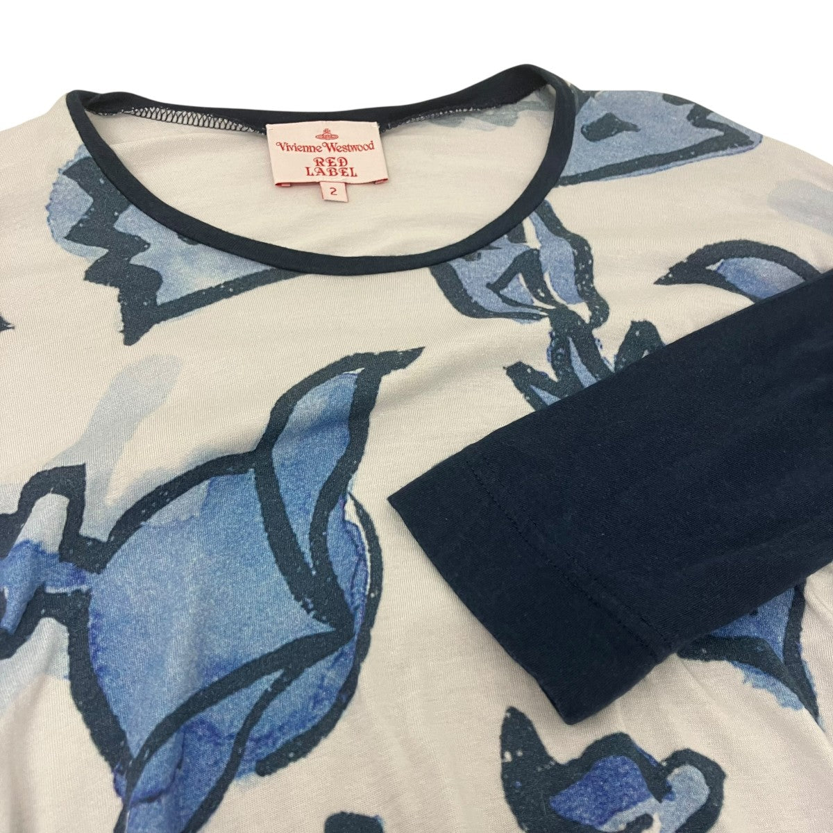 Vivienne Westwood RED LABEL 変形フローラルカットソー 古着・中古-4枚目のアイテム画像