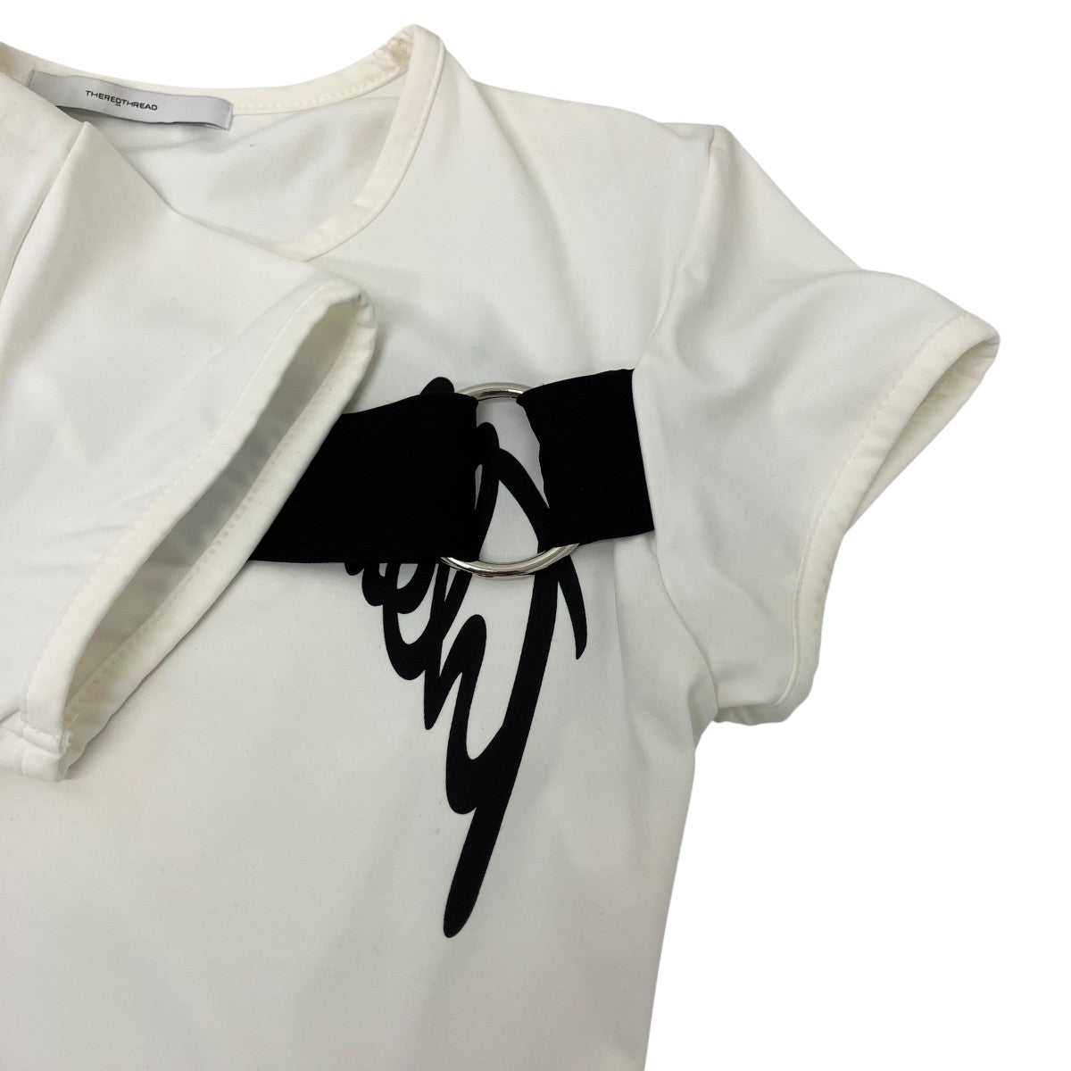 THEREDTHREAD プリントベルトドレス 古着・中古-4枚目のアイテム画像