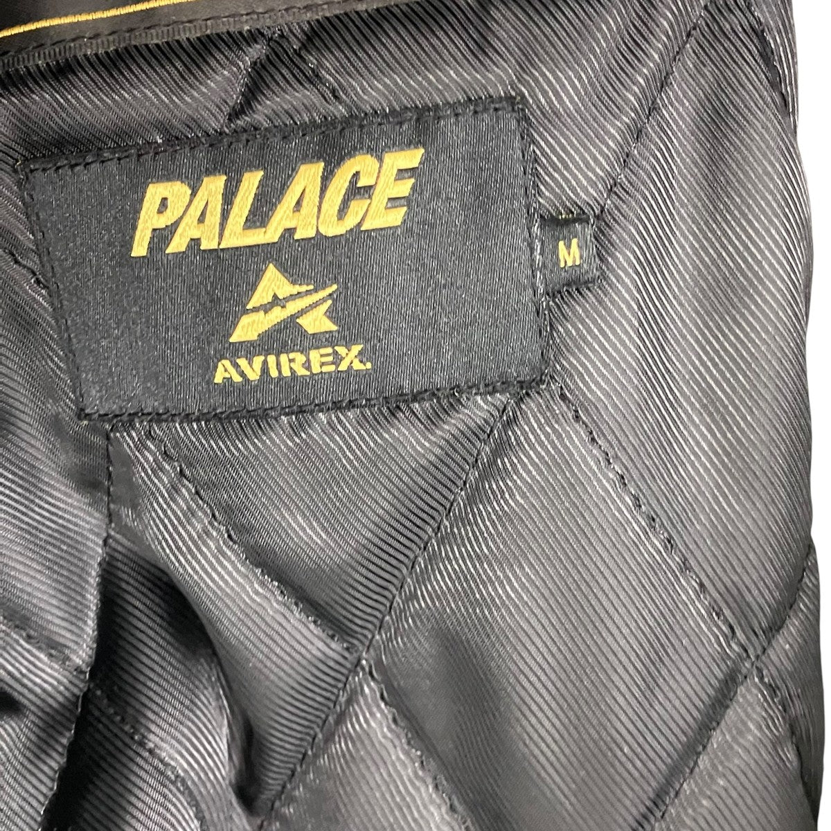 PALACE×AVIREX PALACE AVIREX LEATHER JACKETレザージャケット グレー