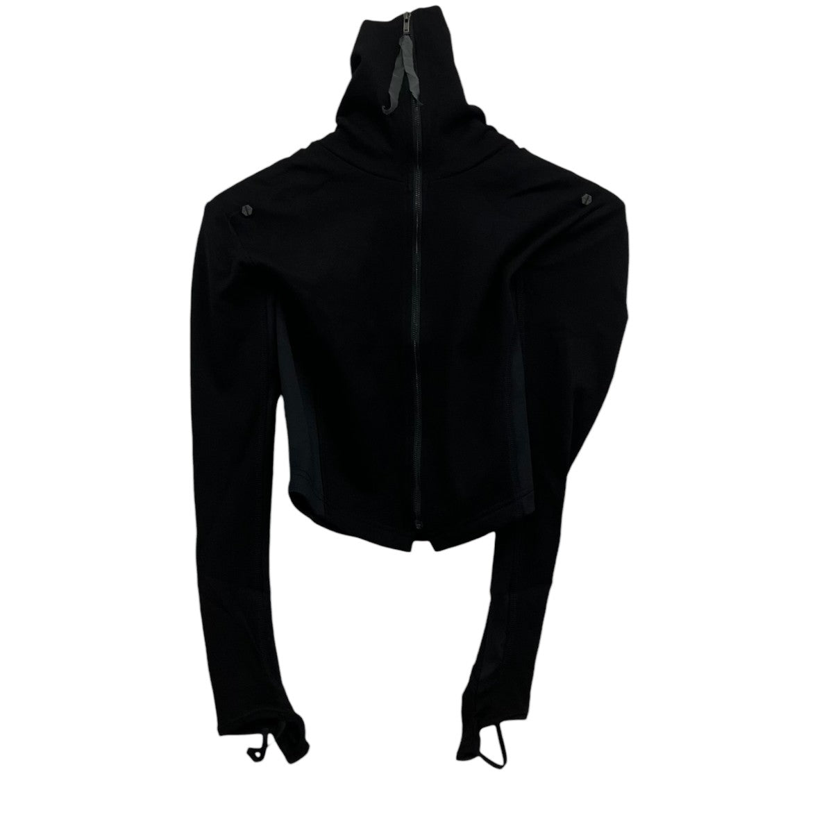 SEIVSON Seivson Strap-Structured Elastic Slim Lightweight Jacket クロップドナイロンジャケット 古着・中古-1枚目のアイテム画像