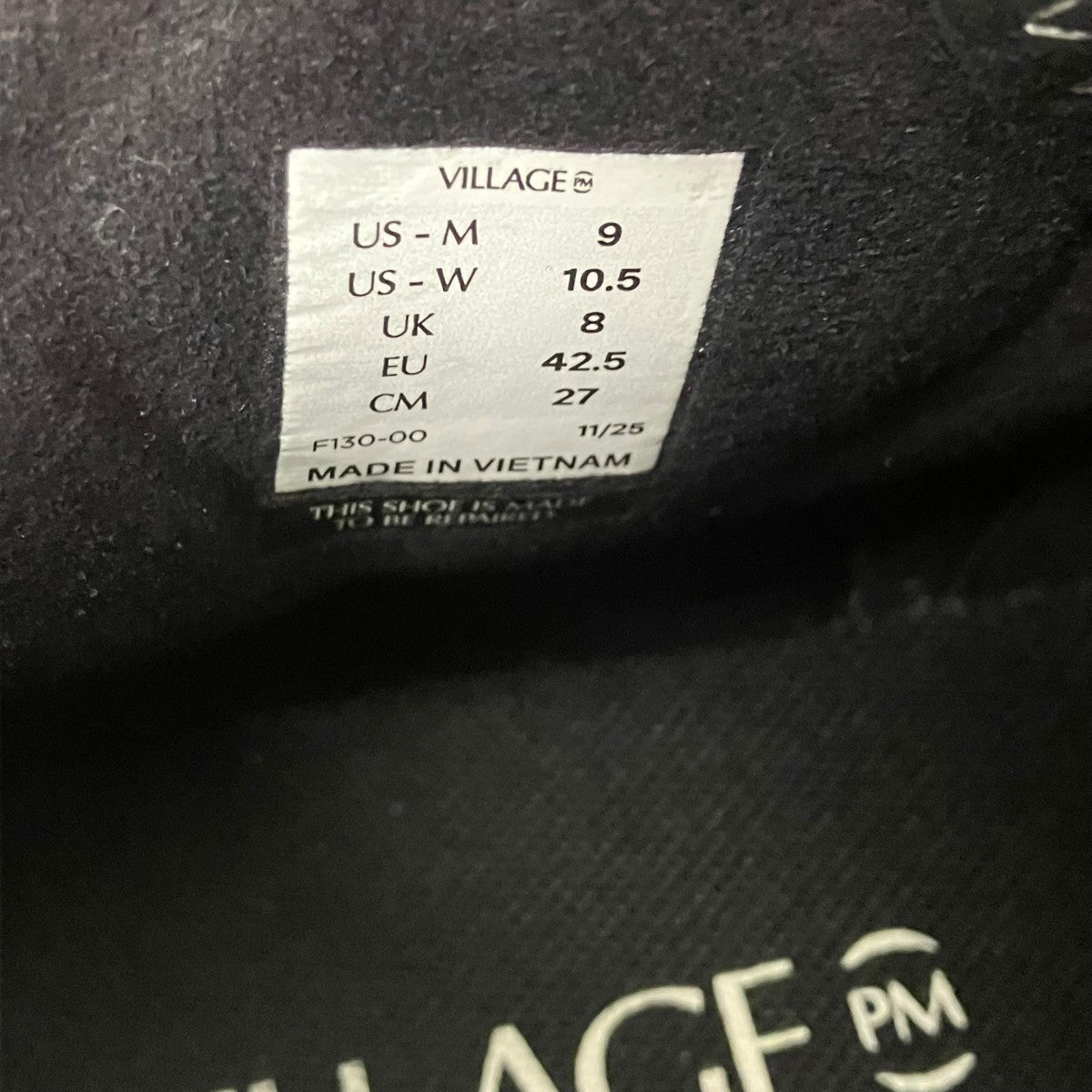 VILLAGE PM 1Pm Mid キャンバスミッドスニーカー 古着・中古-9枚目のアイテム画像