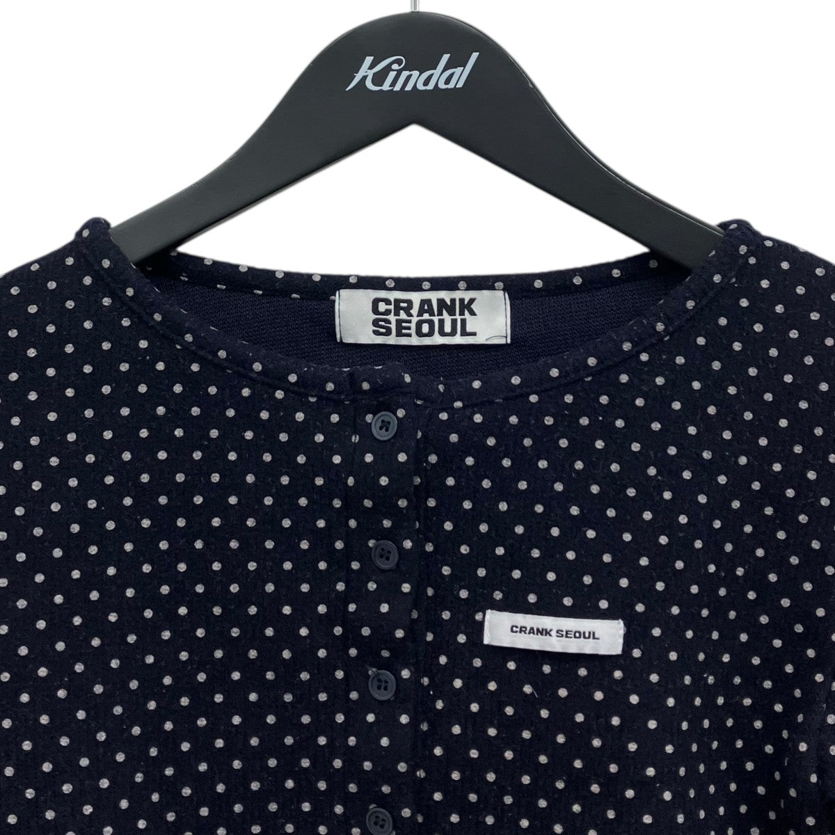 CRANK SEOUL ドットカーディガン 古着・中古-3枚目のアイテム画像