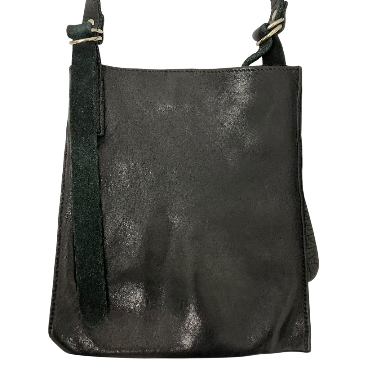 GUIDI SOFT HORSE FULL GRAIN FLAT CROSSBODY BAGレザーショルダーバッグ 古着・中古-4枚目のアイテム画像