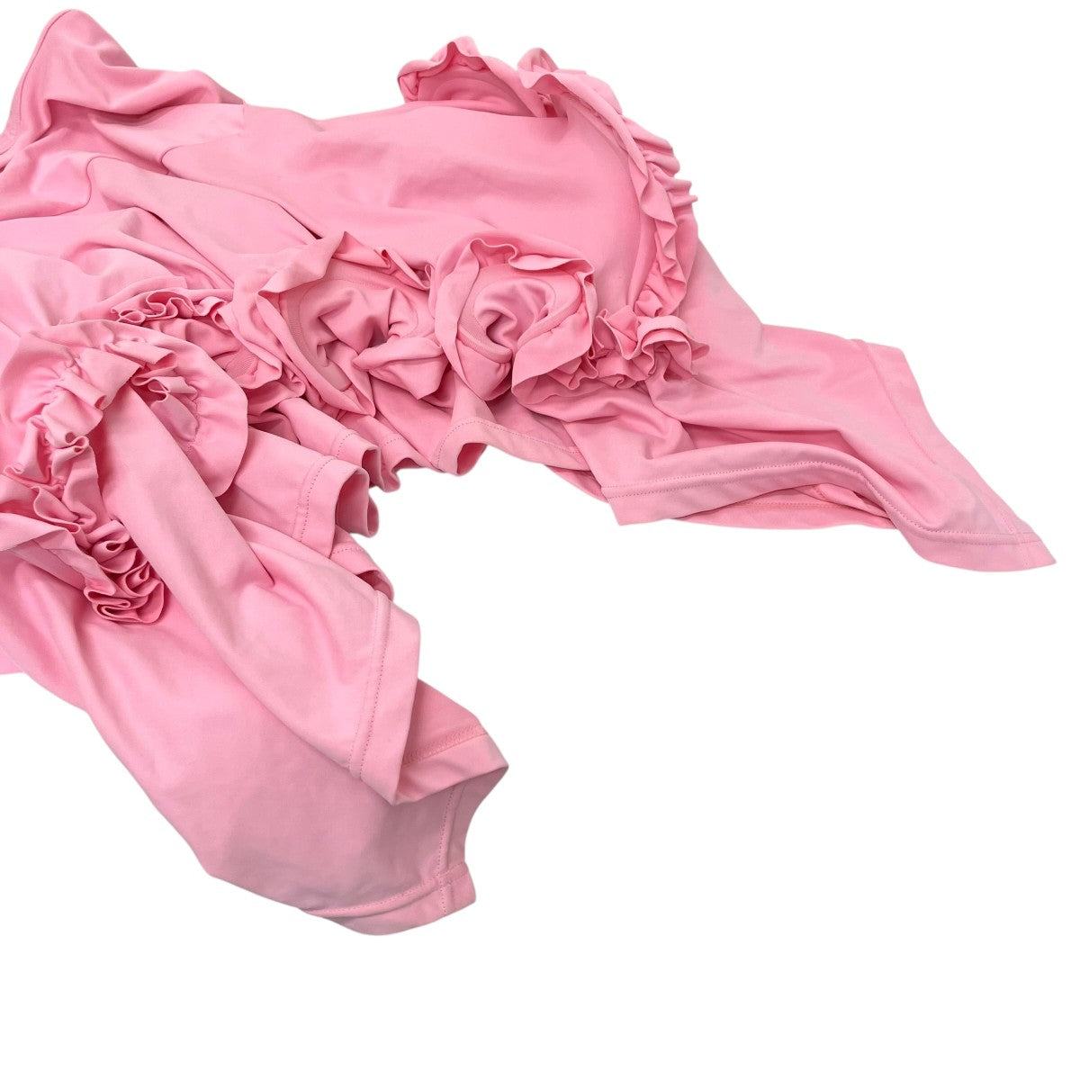 COMME des GARCONS ワイヤーフリルデザインストレッチアシンメトリースカート 古着・中古-4枚目のアイテム画像