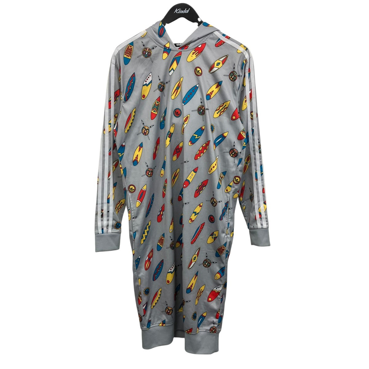 adidas×JEREMY SCOTT ロングパーカー 古着・中古-1枚目のアイテム画像