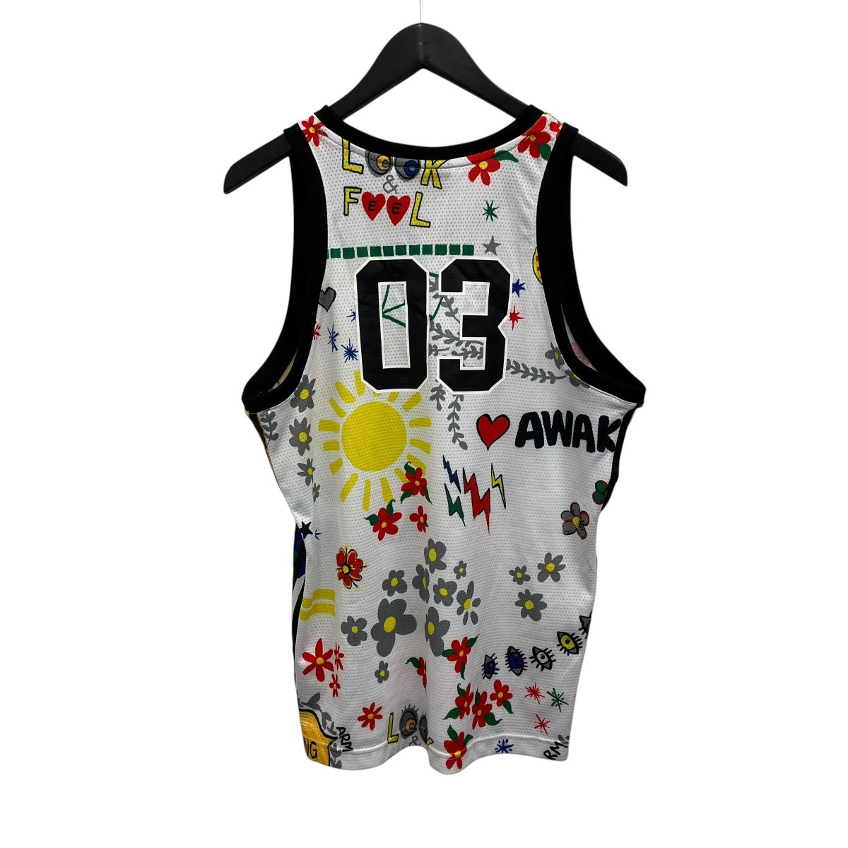 adidas×PHARRELL WILLIAMS プリントタンクトップ 古着・中古-2枚目のアイテム画像
