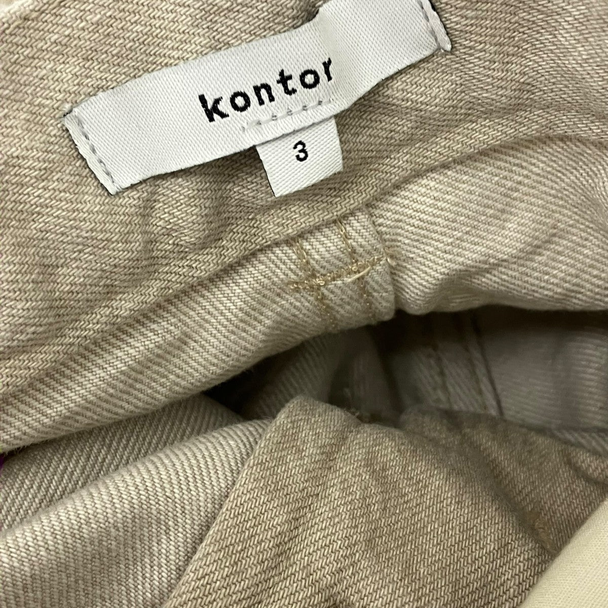 kontor ワイドデニムパンツ 古着・中古-6枚目のアイテム画像