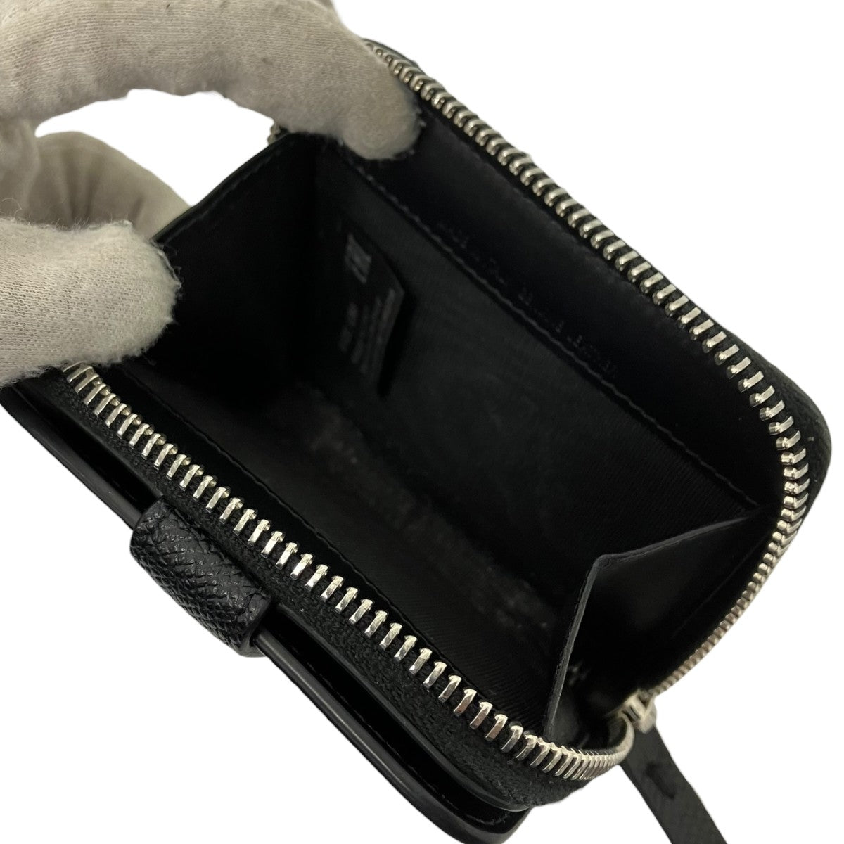 Maison Margiela レザー ジップアラウンド 二つ折り ミニウォレット 古着・中古-4枚目のアイテム画像