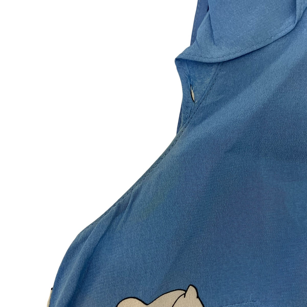 MIU MIU ノースリーブ猫柄シルクブラウス 古着・中古-5枚目のアイテム画像