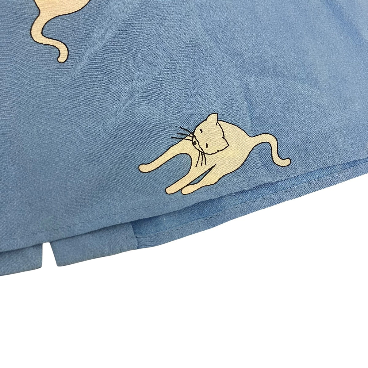 MIU MIU ノースリーブ猫柄シルクブラウス 古着・中古-6枚目のアイテム画像