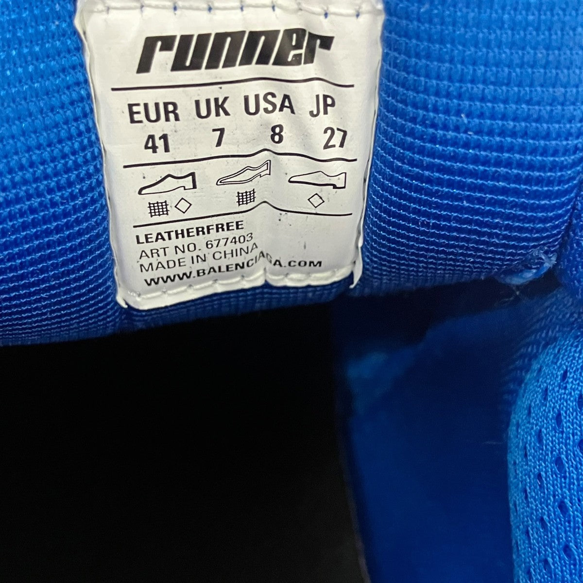 BALENCIAGA runner ローカットスニーカー 古着・中古-7枚目のアイテム画像