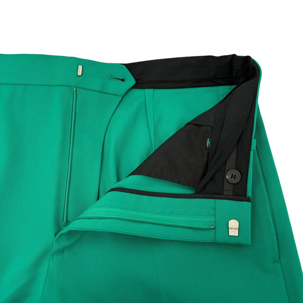BALENCIAGA ウエストロゴ刺繍スラックス 古着・中古-4枚目のアイテム画像