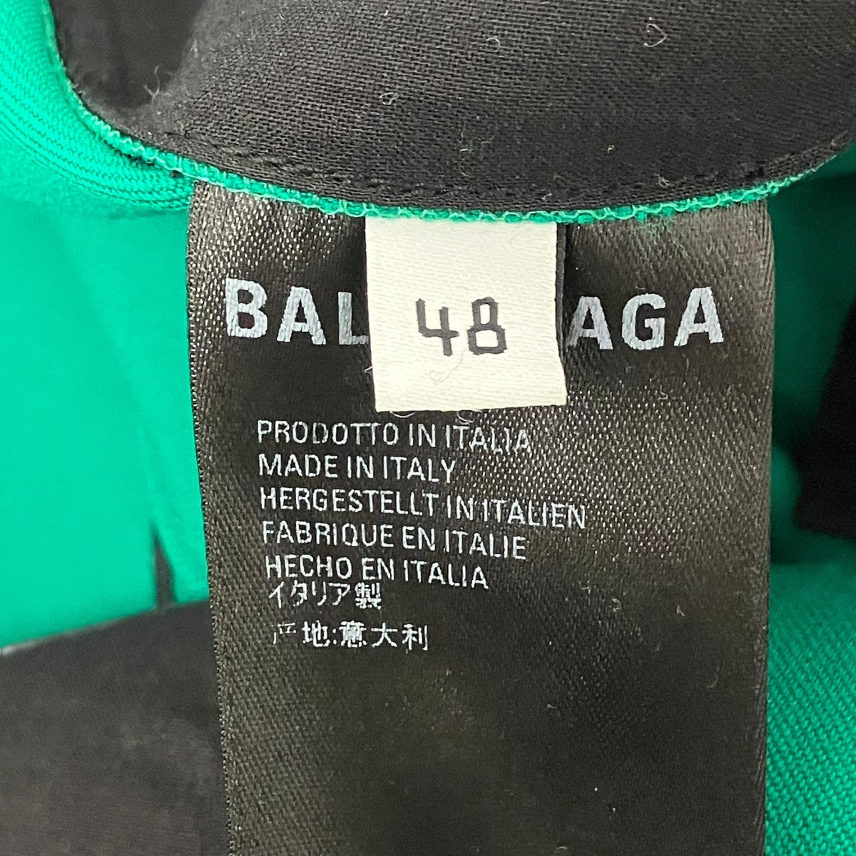 BALENCIAGA ウエストロゴ刺繍スラックス 古着・中古-6枚目のアイテム画像