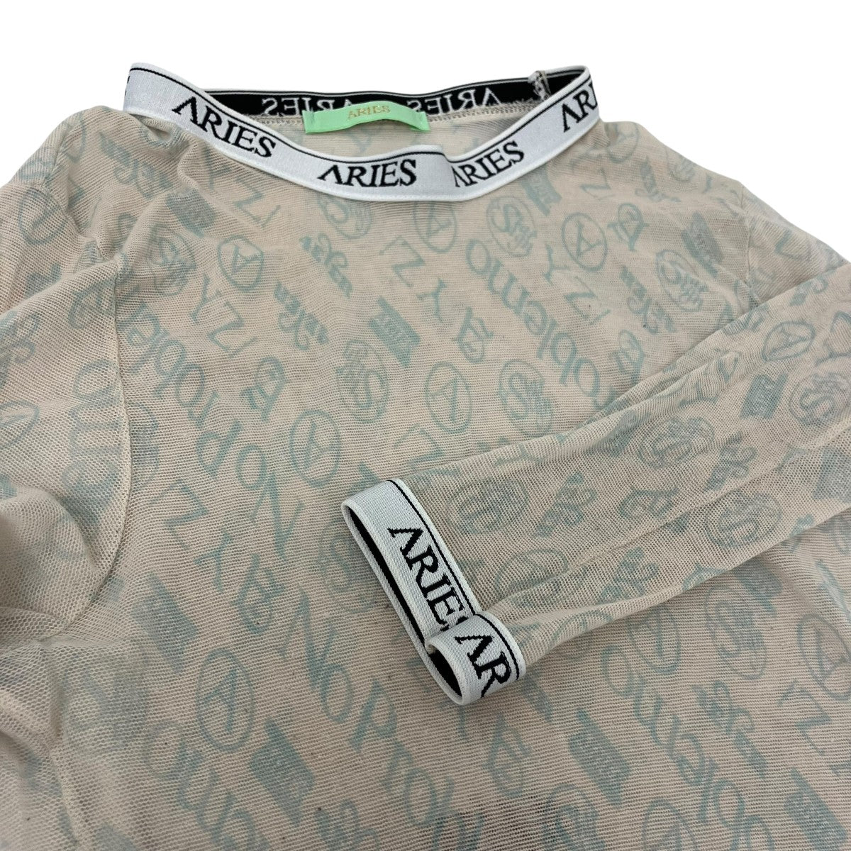 ARIES モノグラムロゴチュールトップ 古着・中古-4枚目のアイテム画像