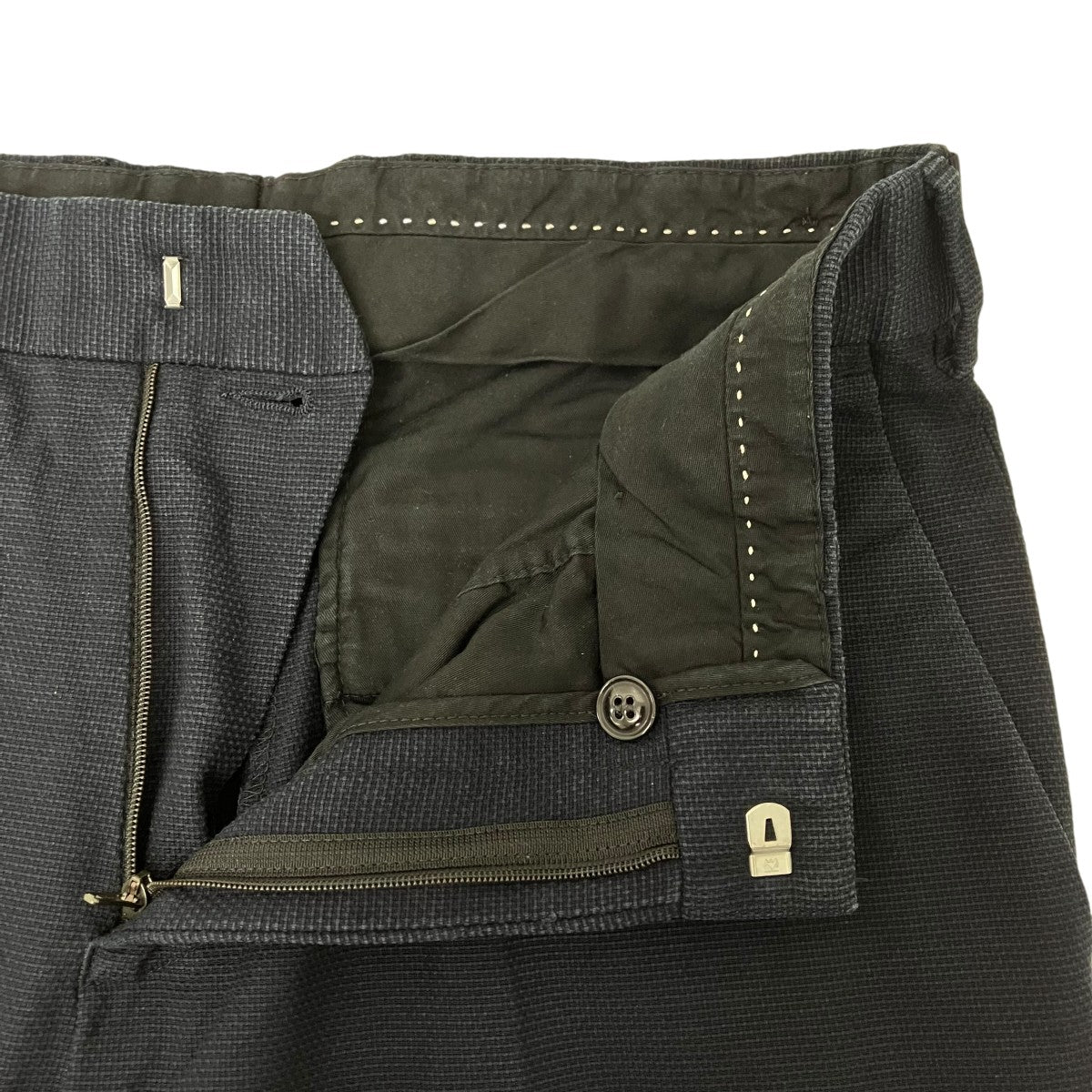 DRIES VAN NOTEN philip pantsジャガードテーパードトラウザー 古着・中古-3枚目のアイテム画像