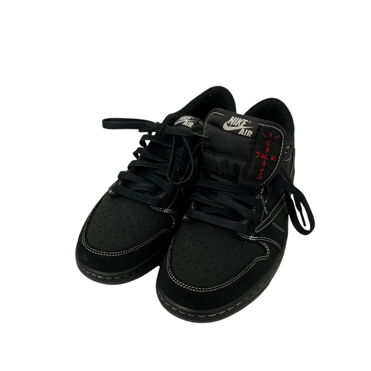 NIKE×TRAVIS SCOTT Air Jordan 1 Low OG SP Black Phantom ローカットスニーカー 古着・中古-1枚目のアイテム画像