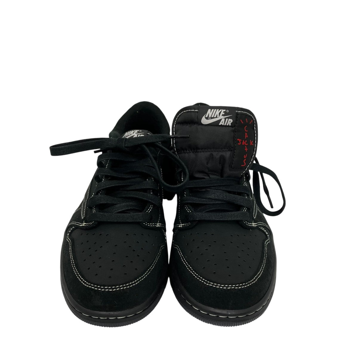 NIKE×TRAVIS SCOTT Air Jordan 1 Low OG SP Black Phantom ローカットスニーカー 古着・中古-2枚目のアイテム画像