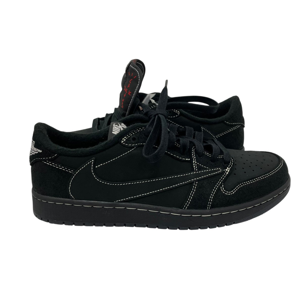 NIKE×TRAVIS SCOTT Air Jordan 1 Low OG SP Black Phantom ローカットスニーカー 古着・中古-4枚目のアイテム画像