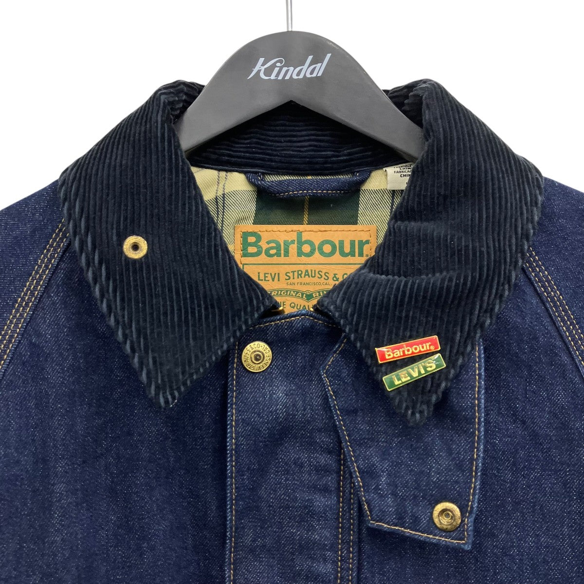 LEVI’S×Barbour デニムカバーオール 古着・中古-3枚目のアイテム画像