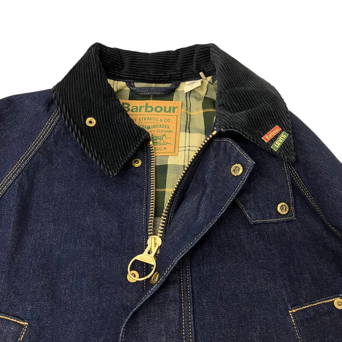 LEVI’S×Barbour デニムカバーオール 古着・中古-4枚目のアイテム画像