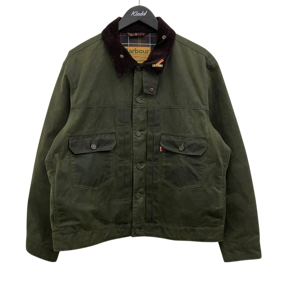 LEVI’S×Barbour トラッカー ワックス ジャケット 古着・中古-1枚目のアイテム画像