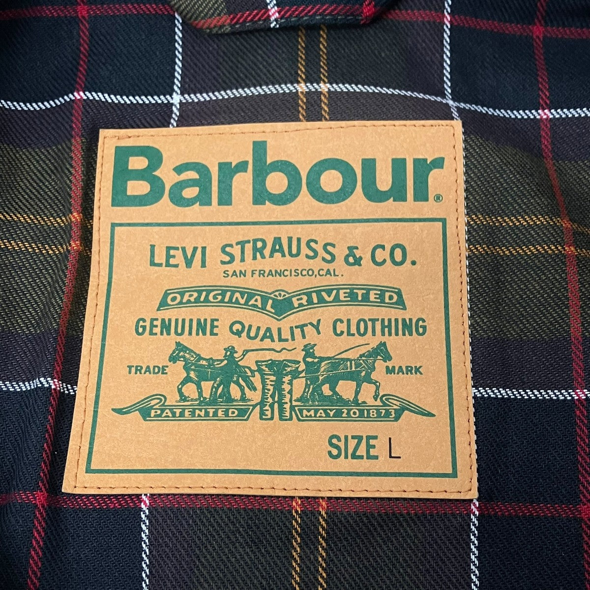 LEVI’S×Barbour トラッカー ワックス ジャケット 古着・中古-10枚目のアイテム画像