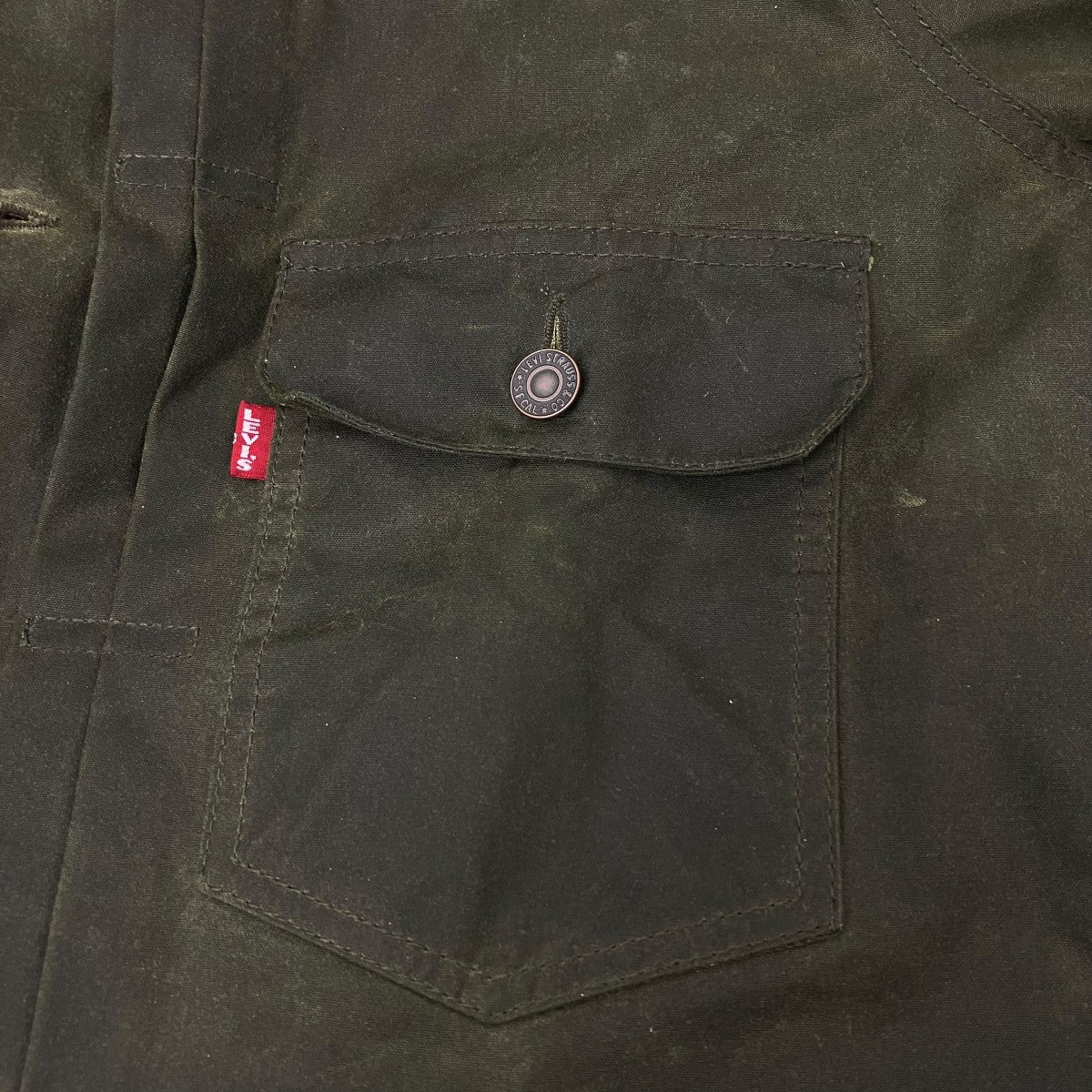 LEVI’S×Barbour トラッカー ワックス ジャケット 古着・中古-7枚目のアイテム画像