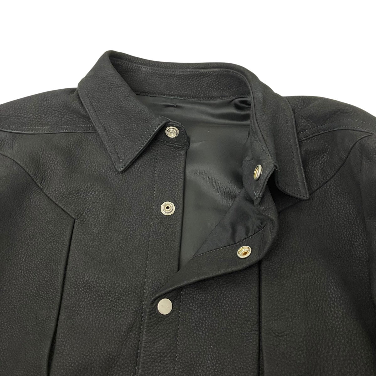 RICK OWENS レザージャケット 古着・中古-4枚目のアイテム画像
